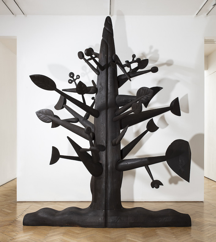 Ibrahim El-Salahi, Meditation Tree, 2018, wood