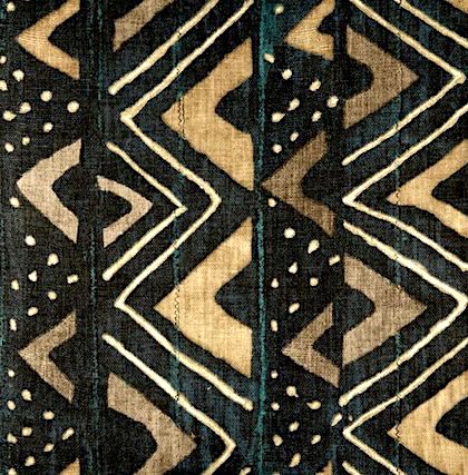 African Mud Cloth Pattern Art Print