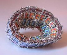 recycled glass bracelet