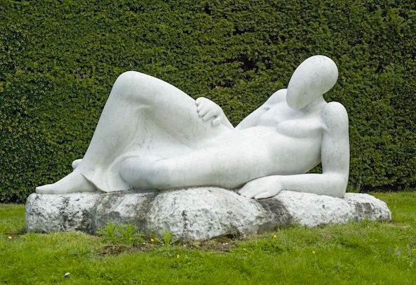 Stella Shawzin, 'Reclining Woman', marble