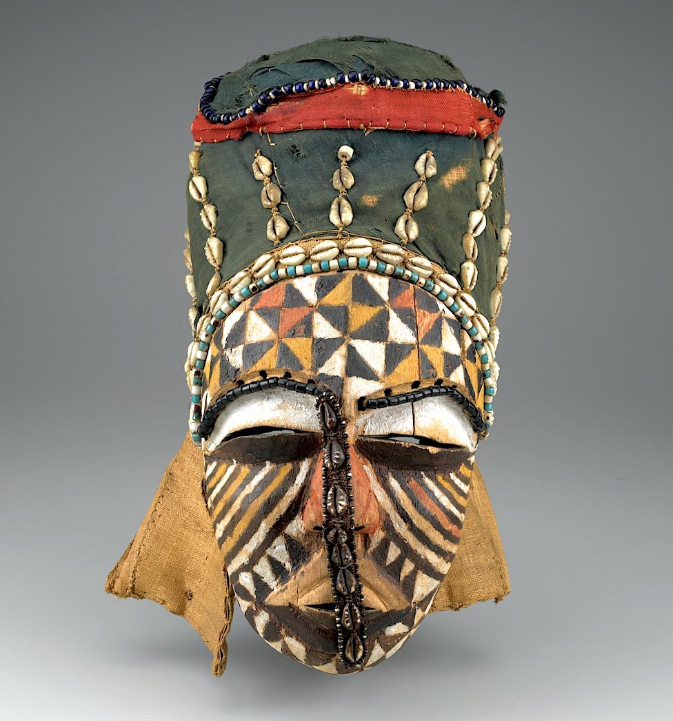 Ngady Mwaash mask, 20thC Bushoong, Kuba