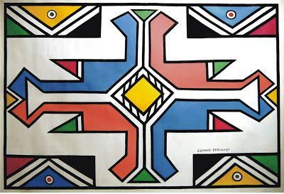 Esther Mahlangu canvas