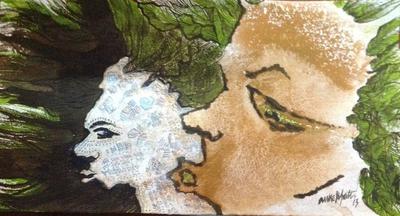 Sankofa 25x30 ink on paper