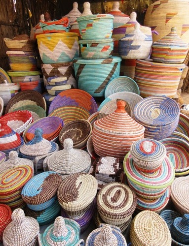 senegalese roadside baskets