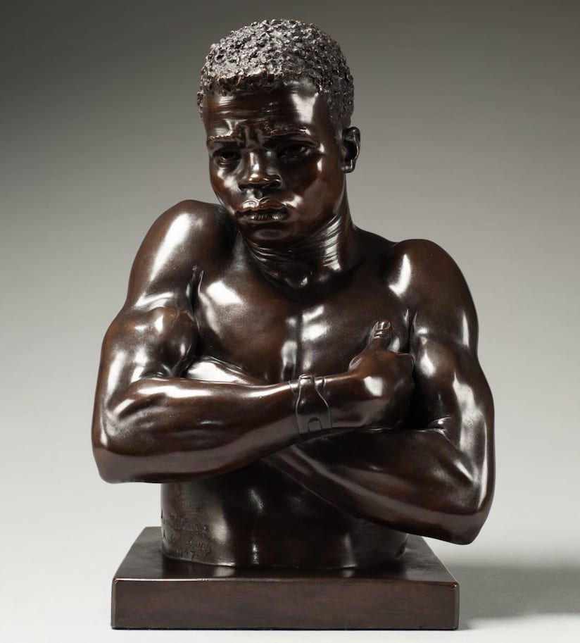 'Shangaan', 1907, bronze, mid-brown patina