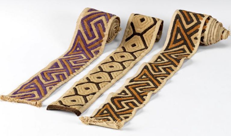 Bushong borders, 'Shoowa' style for kuba cloths