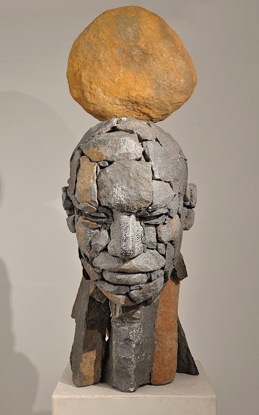 Angus Taylor, composite portrait, stone