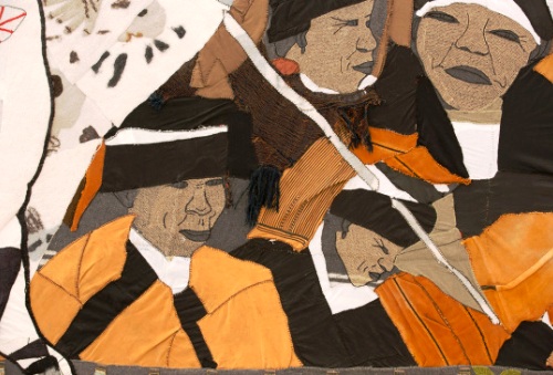 Guernica tapestry detail, 'Mourning Women'