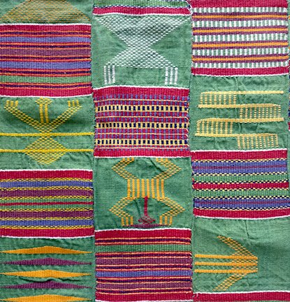 Vintage Ewe freshgreen kente cloth