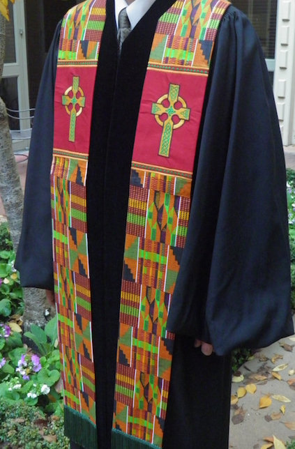 kente cloth stole clergy