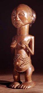 Luba female figure